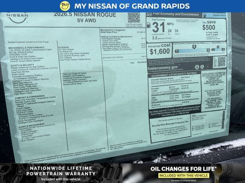 New 2026 Nissan Rogue SV w/ Cold Weather Package image 9