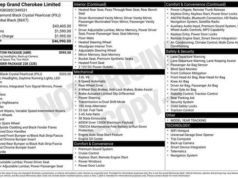 Used 2025 Jeep Grand Cherokee Limited w/ Trailer Tow Package RWD image 33