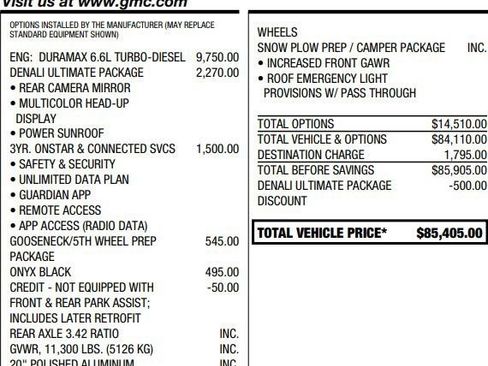 Used 2022 GMC Sierra 2500 Denali w/ Denali Ultimate Package AWD/4WD image 2
