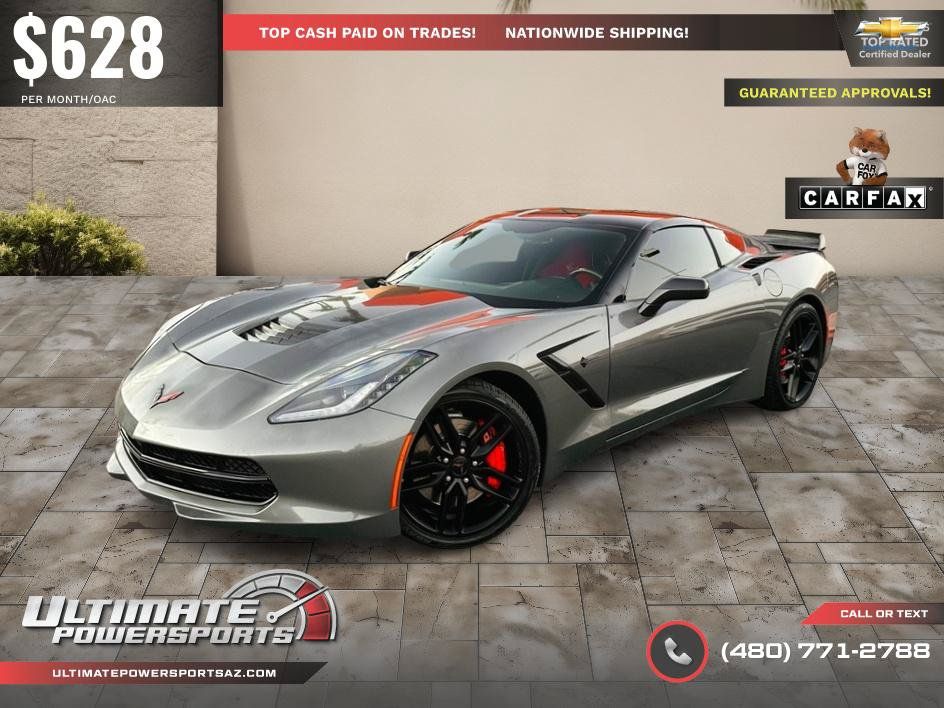 Used 2016 Chevrolet Corvette Stingray Coupe w/ Carbon Flash Badge Package RWD image 75