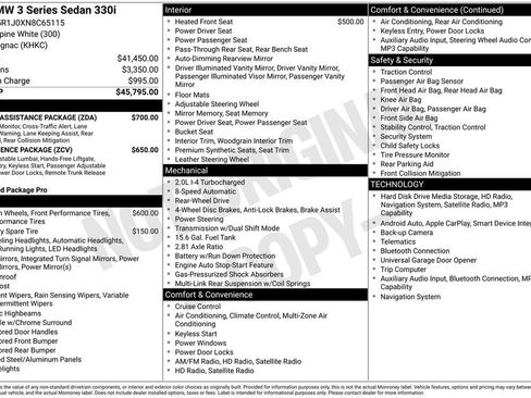 Used 2022 BMW 330i Sedan w/ Driving Assistance Package image 2