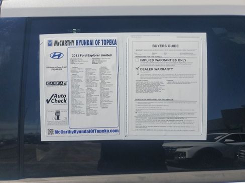 Used 2011 Ford Explorer Limited w/ 302A Rapid Spec Order Code AWD/4WD image 7