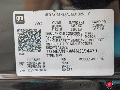 Used 2022 Chevrolet Traverse High Country w/ LPO, Floor Liner Package AWD/4WD image 49