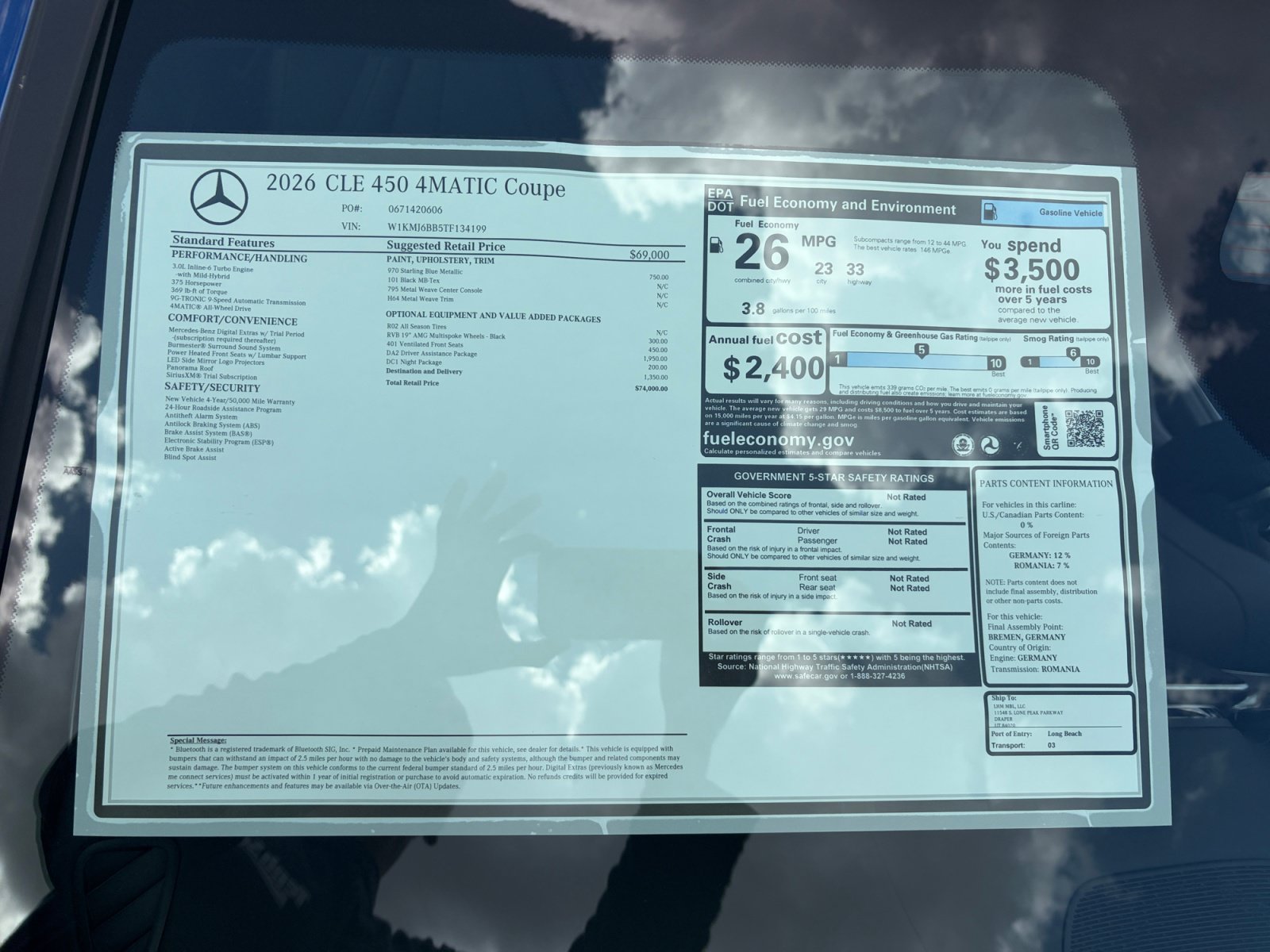 New 2026 Mercedes-Benz CLE 450 4MATIC Coupe image 35