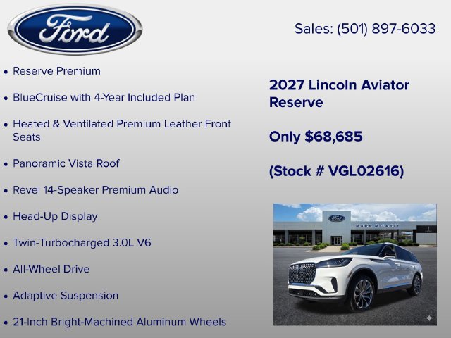 New 2027 Lincoln Aviator Reserve AWD/4WD image 6