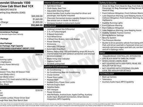 Used 2023 Chevrolet Silverado 1500 Custom AWD/4WD image 6