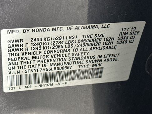Used 2020 Honda Passport EX-L image 12