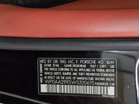 Used 1998 Porsche 911 Carrera S image 10