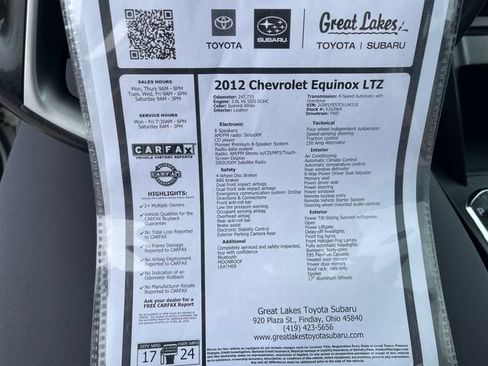Used 2012 Chevrolet Equinox LTZ FWD image 27