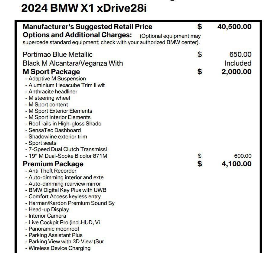 Used 2024 BMW X1 xDrive28i w/ Premium Package AWD/4WD image 16