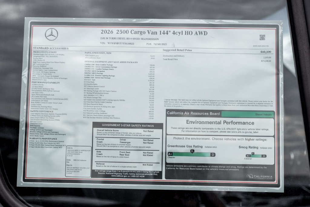 New 2026 Mercedes-Benz Sprinter 2500 image 25
