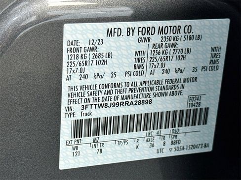 Used 2024 Ford Maverick XLT w/ Equipment Group 300A Standard image 25