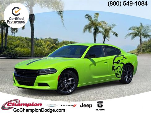Certified 2023 Dodge Charger SXT w/ Blacktop Package RWD image 1
