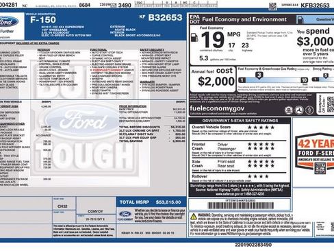 Used 2019 Ford F150 XLT w/ Equipment Group 302A Luxury image 7