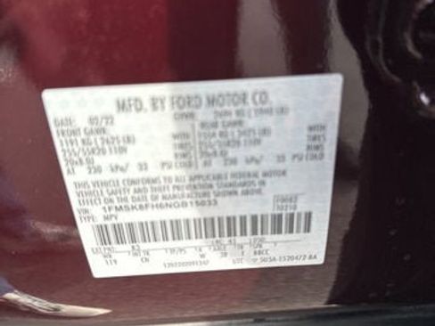 Certified 2022 Ford Explorer Limited w/ Equipment Group 301A image 20