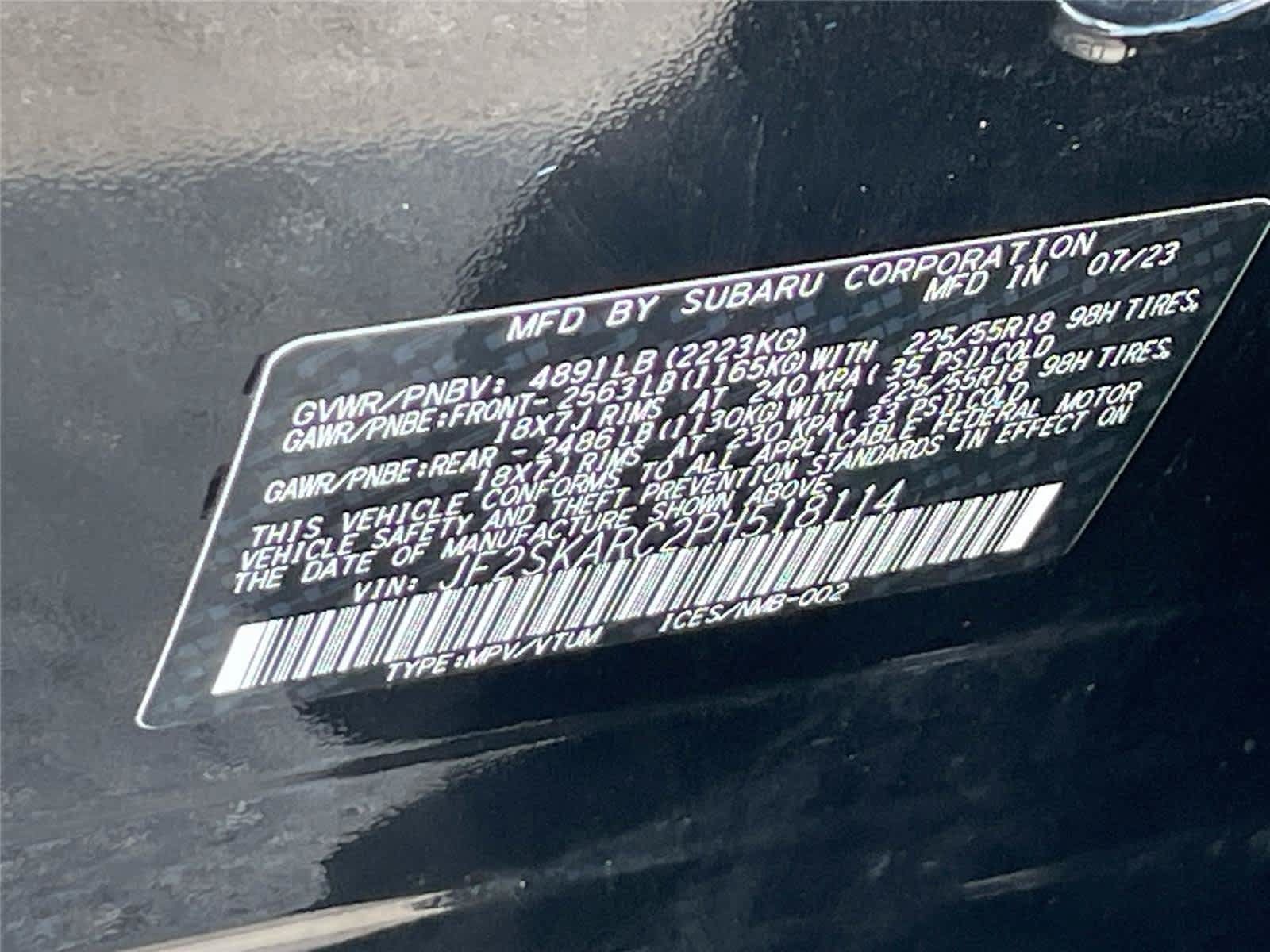 Certified 2023 Subaru Forester Touring AWD/4WD image 35