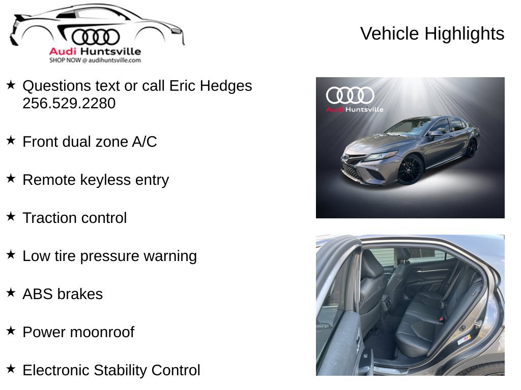 Used 2018 Toyota Camry XSE FWD image 6