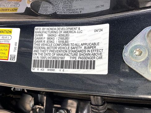 Used 2024 Honda Civic EX-L image 16