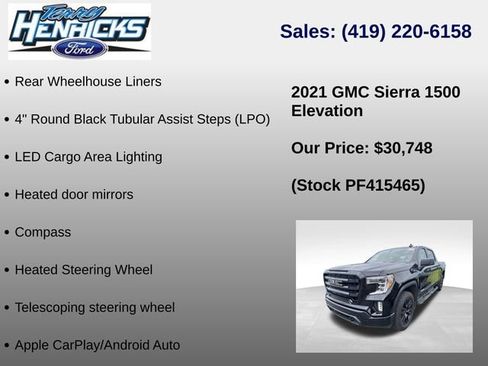 Used 2021 GMC Sierra 1500 Elevation AWD/4WD image 8