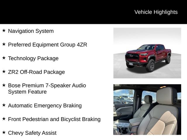 New 2026 Chevrolet Colorado ZR2 w/ Technology Package AWD/4WD image 8