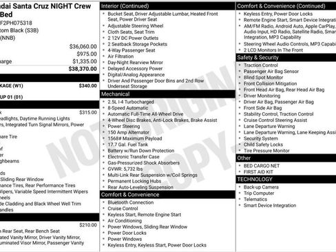 Used 2023 Hyundai Santa Cruz Night w/ Winter Package image 29