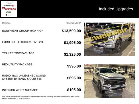 Used 2022 Ford F150 Tremor w/ Equipment Group 402A High image 9