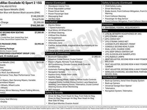 New 2025 Cadillac Escalade IQ Sport 2 image 32
