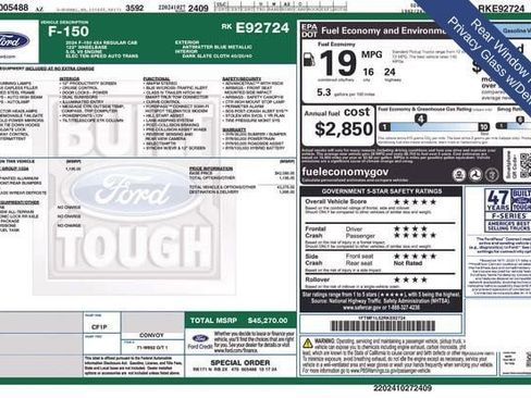 Used 2024 Ford F150 XL w/ Equipment Group 103A High AWD/4WD image 21