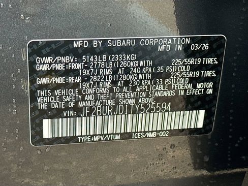 New 2026 Subaru Outback Touring XT AWD/4WD image 42