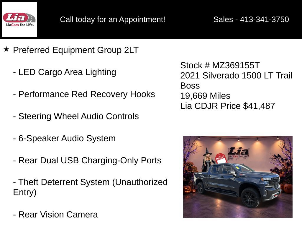 Used 2021 Chevrolet Silverado 1500 LT Trail Boss w/ Convenience Package II AWD/4WD image 26