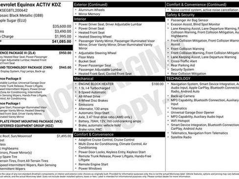 Certified 2026 Chevrolet Equinox ACTIV w/ Convenience Package III image 30