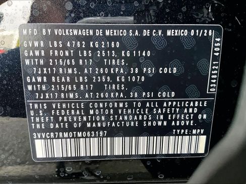 New 2026 Volkswagen Tiguan S image 19