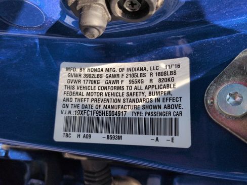 Used 2017 Honda Civic Touring image 35