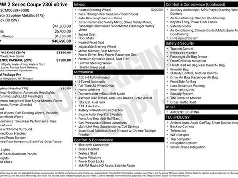 Used 2025 BMW 230i xDrive Coupe w/ M Sport Package AWD/4WD image 6