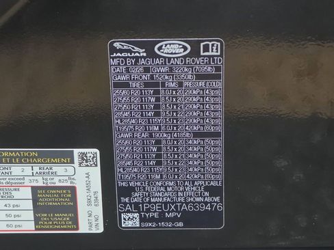 New 2026 Land Rover Range Rover Sport SE AWD/4WD image 37