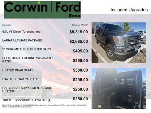 Used 2014 Ford F350 Lariat w/ Lariat Ultimate Package AWD/4WD image 8