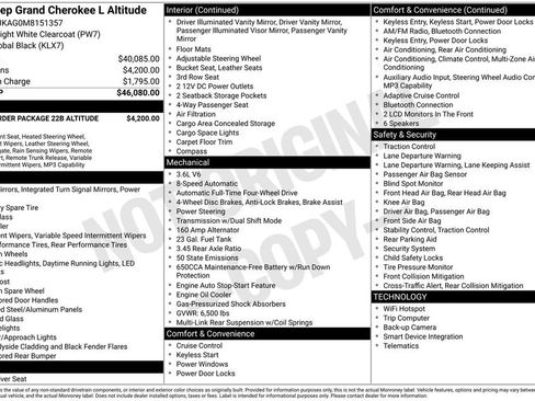 Used 2021 Jeep Grand Cherokee L Laredo AWD/4WD image 26