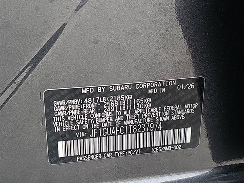 New 2026 Subaru Impreza 2.0i Sport AWD/4WD image 40