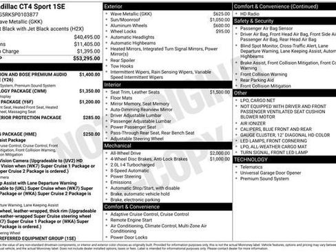 Certified 2023 Cadillac CT4 Sport image 33