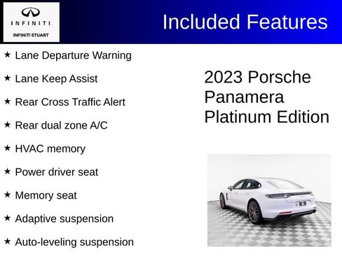 Used 2023 Porsche Panamera Platinum Edition RWD image 3