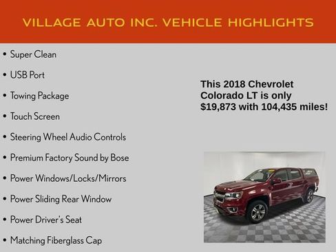 Used 2018 Chevrolet Colorado LT w/ LT Convenience Package AWD/4WD image 7