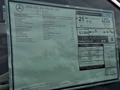 New 2026 Mercedes-Benz GLE 450 4MATIC image 19