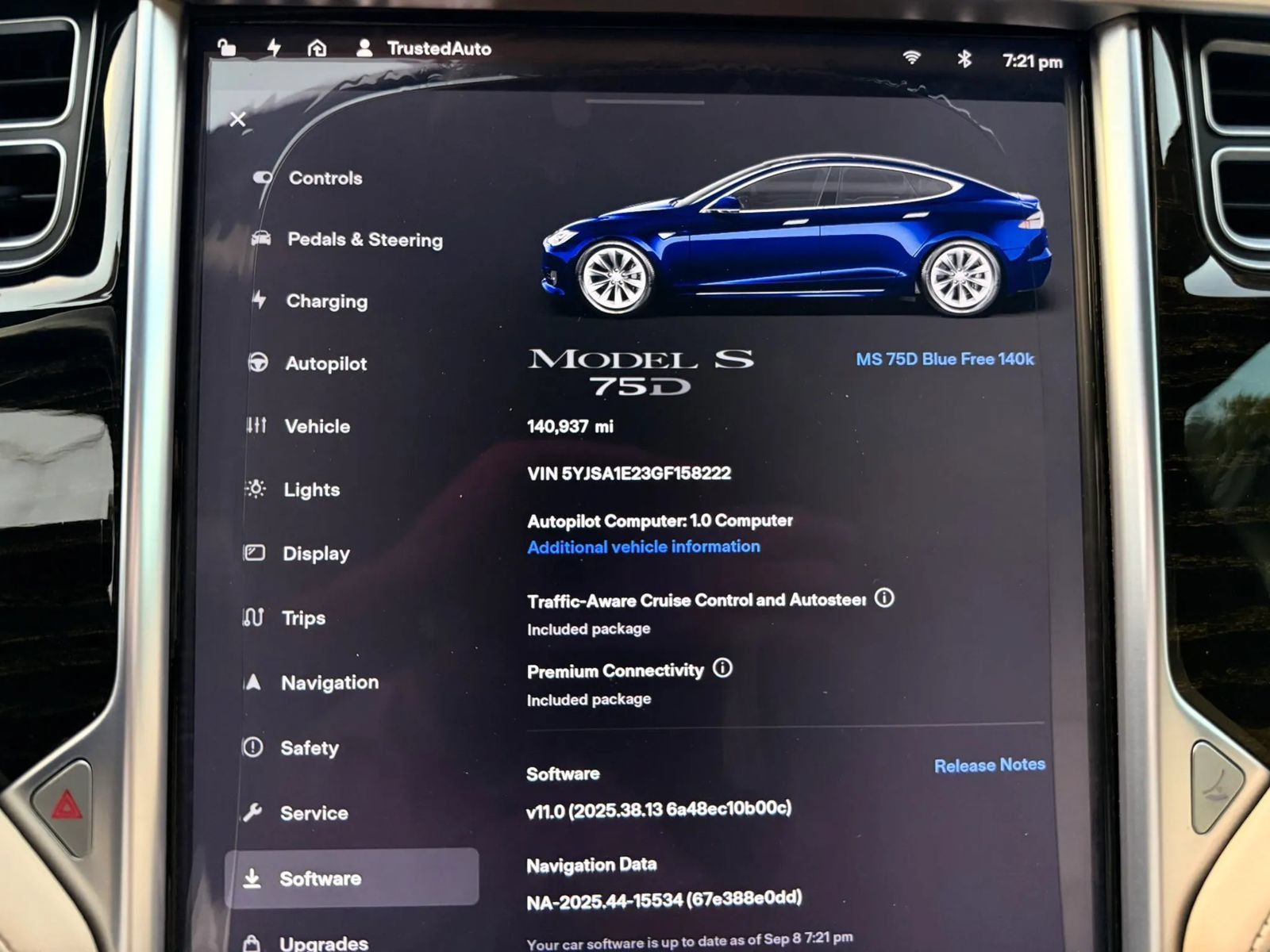 Used 2016 Tesla Model S 75D AWD/4WD image 20