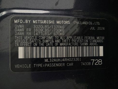 Used 2024 Mitsubishi Mirage ES FWD image 33