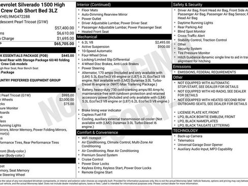 Used 2021 Chevrolet Silverado 1500 High Country w/ LPO, Dark Essentials Package image 5