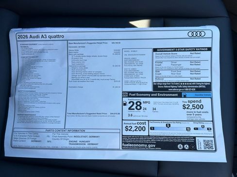 New 2026 Audi A3 2.0T Premium image 33