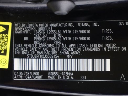 Used 2018 Toyota Highlander XLE image 49