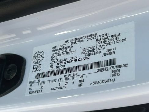 Used 2022 Ford F150 XLT w/ Equipment Group 301A Mid AWD/4WD image 35