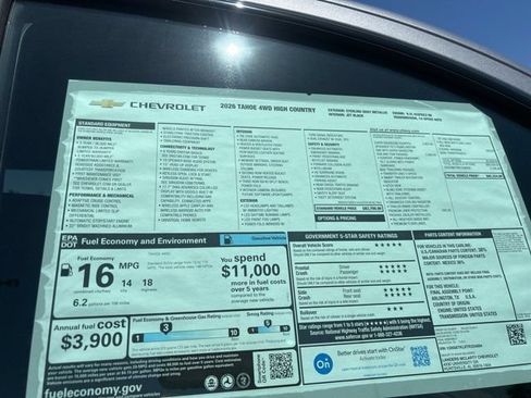 New 2026 Chevrolet Tahoe High Country w/ Sun And Tow Package AWD/4WD image 37