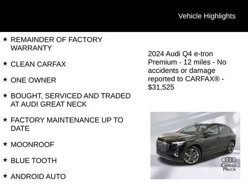Used 2024 Audi Q4 e-tron Premium AWD/4WD image 9